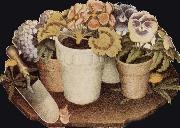 Grant Wood Cultivation of Flower oil on canvas